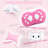 Cute Gaming Chair with Cat Paw Lumbar Cushion and Cat Ears, Ergonomic Computer Chair,Reclining PC Game Chair for Girl-880716779