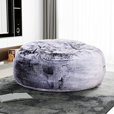 Fauteuil à billes, mauve, sans accoudoirs, confortable