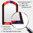 Midnight Melodies Retro 70s Purple Orange II - Shapes Asymmetrical Unique Mirror, Brown Arch Large Wall Mirror, Printed Metal Art-684949502