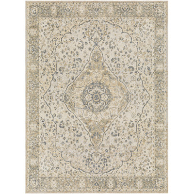 Machine Washable Traditional Boho Camel Area Rug