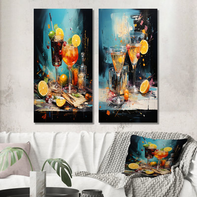 Expressive Tastes Cocktail Harmony - Cocktails Wall Art Prints Set Of 2