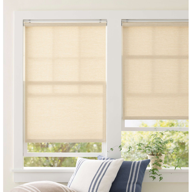 Rideau roulant sans fil Ridge, Naturel, L 34 po x L 72 po