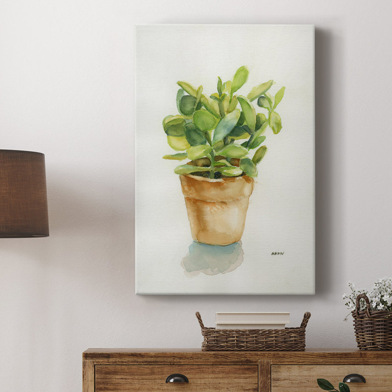 Succulent I - galerie tendue sur mesure Cavas, H 36 po x l 24 po
