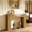 Grand canapé de table, table de couloir en bois, console