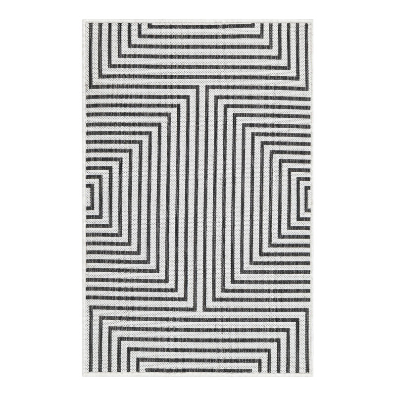Geometric Indoor / Outdoor Rug, Rectangle 2' x 3'1"