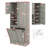 Tall Storage Cabinet With Flip-Out Basket, Adjustable Shelves & 2 Doors - Freestanding Floor Cabinet With Aluminum Alloy Handles For Bathroom, Living Room Office Organizer-41341041