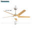 Ventilateur de plafond moderne de 52 pouces avec lumière DEL à intensité variable et télécommande 5 pales en ABS 3 couleurs