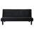 Zakharia Compliant Upholstered Tufted Convertible Sofa Bed Black