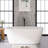 59" Freestanding Soaking Acrylic Bathtub