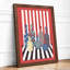 Patterned Bottles in Line Modern - Framed Print-1427927000-1427927001