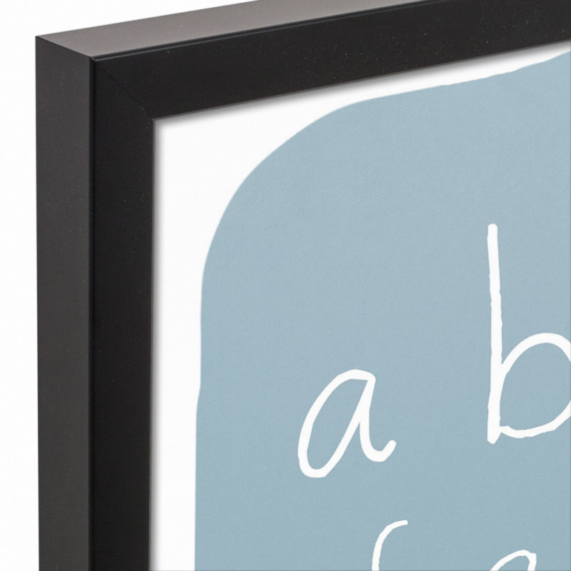 Art encadré ABC Blob, H 21,75 po x l 17,75 po x P 1,75 po