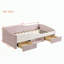 Structure de lit de jour simple rembourrée avec 2 tiroirs de rangement-969231429-969231434