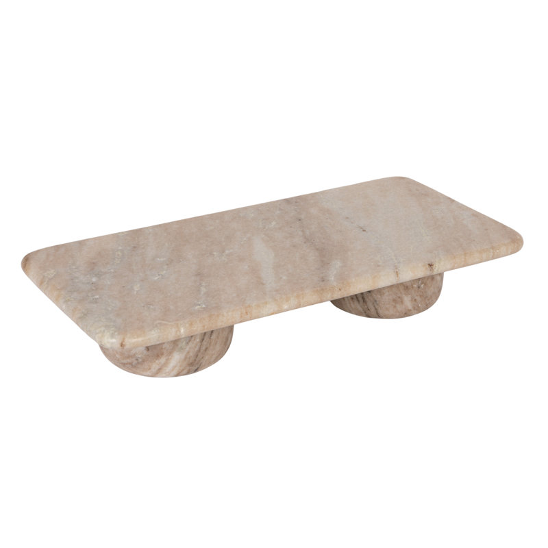 Marble Footed Pedestal with Flat Feet