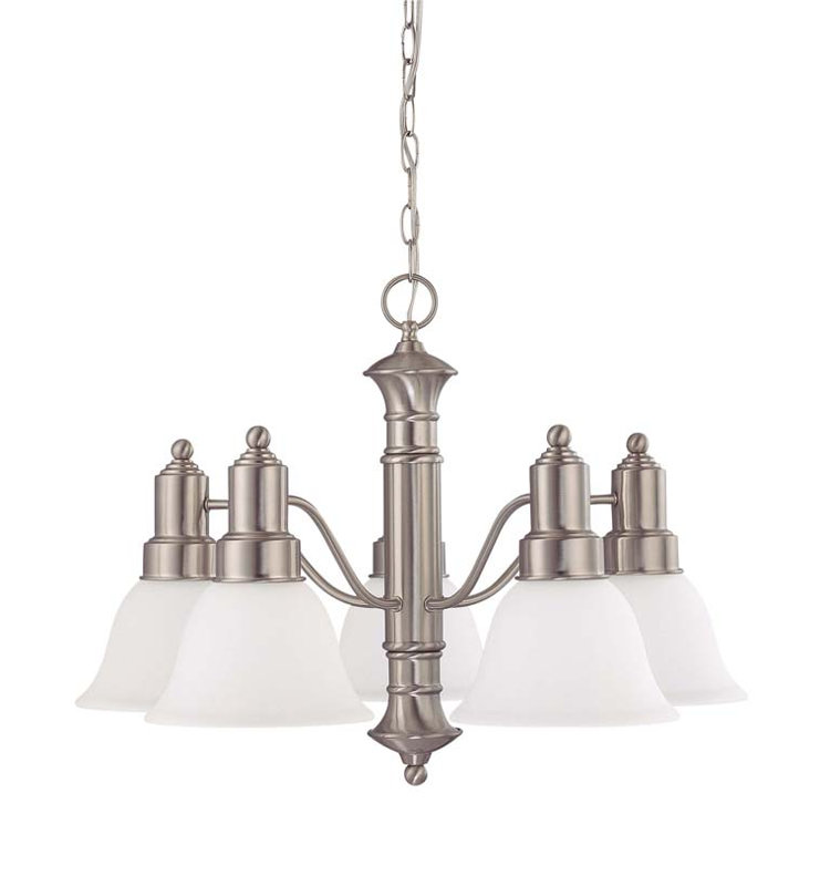 Mayhugh 5 - Light Dimmable Classic / Traditional Chandelier, Yes