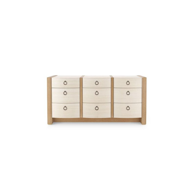 Albert 9 - Drawer Dresser, Light Natural/Natural