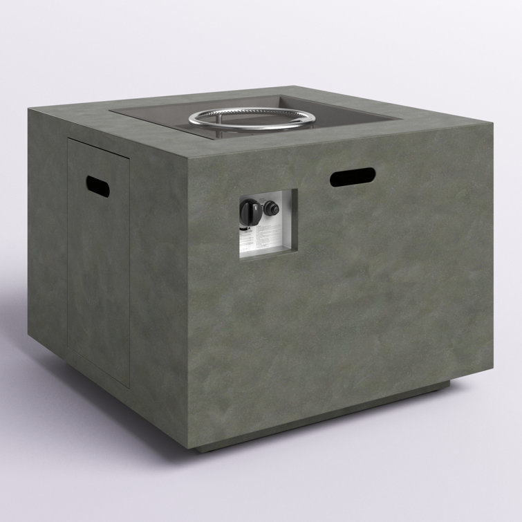 Trent Austin Design® Alsacia Outdoor Concrete Propane Fire Pit Table &  Reviews | Wayfair