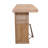 Solid Wood Bar with Iron Footrail-546489526