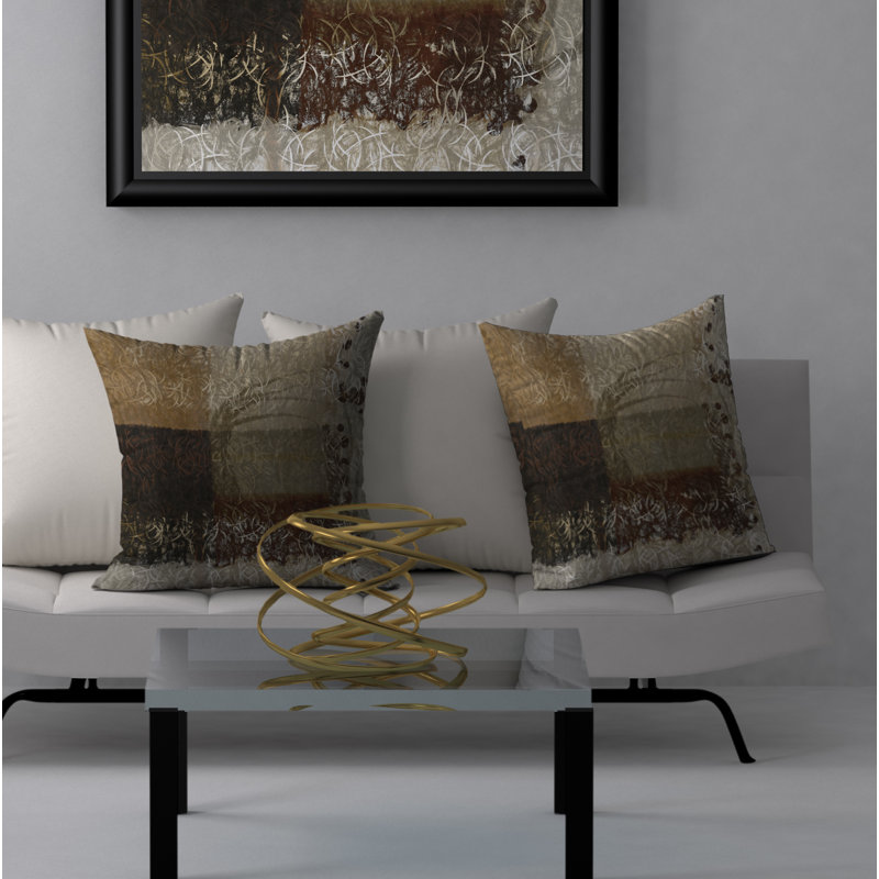 O.K. Housse et insert de coussin carré amical, 24" X 24"