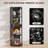 Glass Display Cabinet, 4-Tier Curio Cabinet with 3 Color Lights for Collectibles, Bookshelf with Door, Glass Display Case with Human Body Sensor, Black