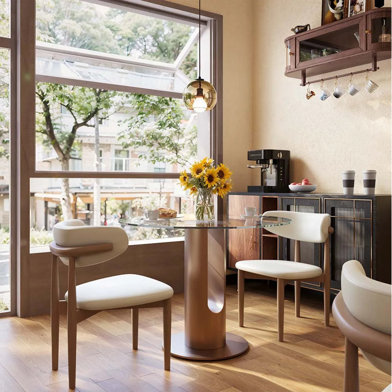 35" Glass Bistro Table