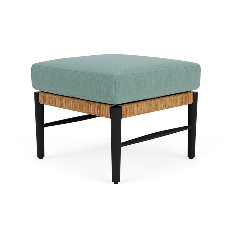 Galloway Outdoor Ottoman Patio Ottoman, Loveboat Mint