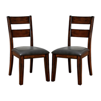 Chaise d'appoint en similicuir Burnes
