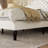 Antonious Velvet Tufted Crown-Shaped Headboard Platform Bed，3-Level Adjustable Height ,No Box Spring Needed,Underbed Storage,Queen Size,White-1037135360-1042715719