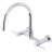 Kingston Brass Concord Double-Handle 2-Hole Wall-Mount Bridge Kitchen Faucet-25314179