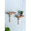 Tablette murale en bois patiné