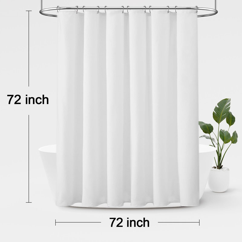 Ruhhena Shower Curtain, White