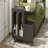 Mobile End Table with lockable wheels, Cream Style Side Table with Storage Drawer, 11.8inch Narrow Nightstand with Multi-layer Storage, Living Room,-587655417