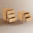 Aevah Solid Wood Mid-Century Modern Nightstand-533562043-509736841