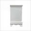 Table de chevet traditionnelle blanche à deux tiroirs - Mobilier de rangement pour chambre à coucher