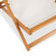 Chaise longue pliante en bois massif