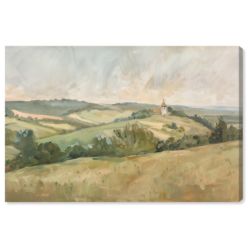 «Peaceful Pasture», toile classique par Art Remedy, Toile tendue, H 10 po x l 15 po