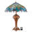 Art Nouveau Peacock Tiffany-Style Table Lamp