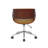 Faux Leather Mid Century Office Chair-1243854169