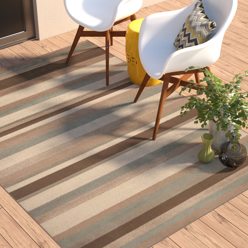 Eley Striped Indoor Rug, Rectangle 7'9" x 11'2"
