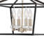 Plafonnier semi-encastré géométrique de style lustre à 4 lumières de 13 po Stinson