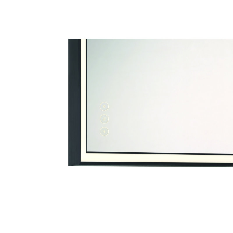 Miroir Nixon, Noir, 36 po x 24 po, Rectangle