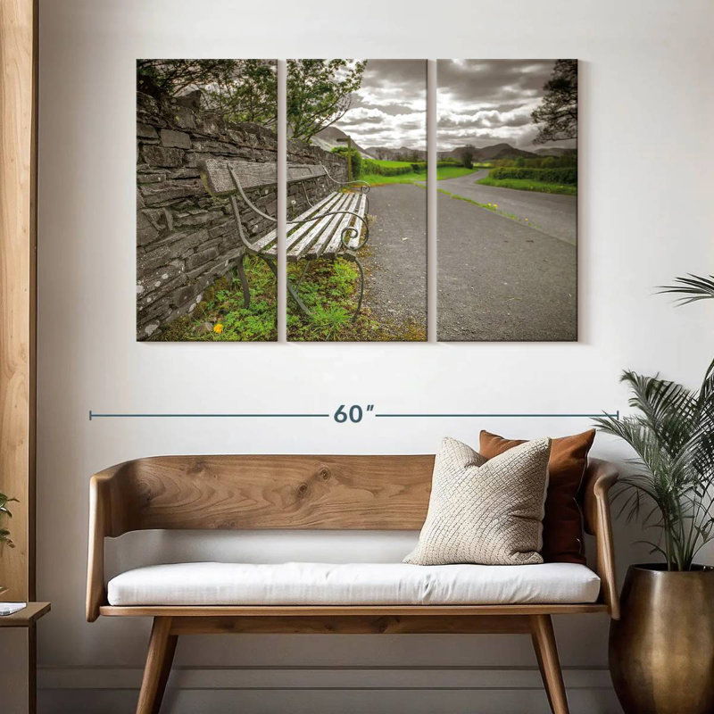 Mehar Lake District, 32" H x 50" W
