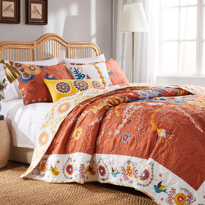 Greenland Home Fasihons Multicolor 5-Piece King Size Bonus Set, 105x95 Inch