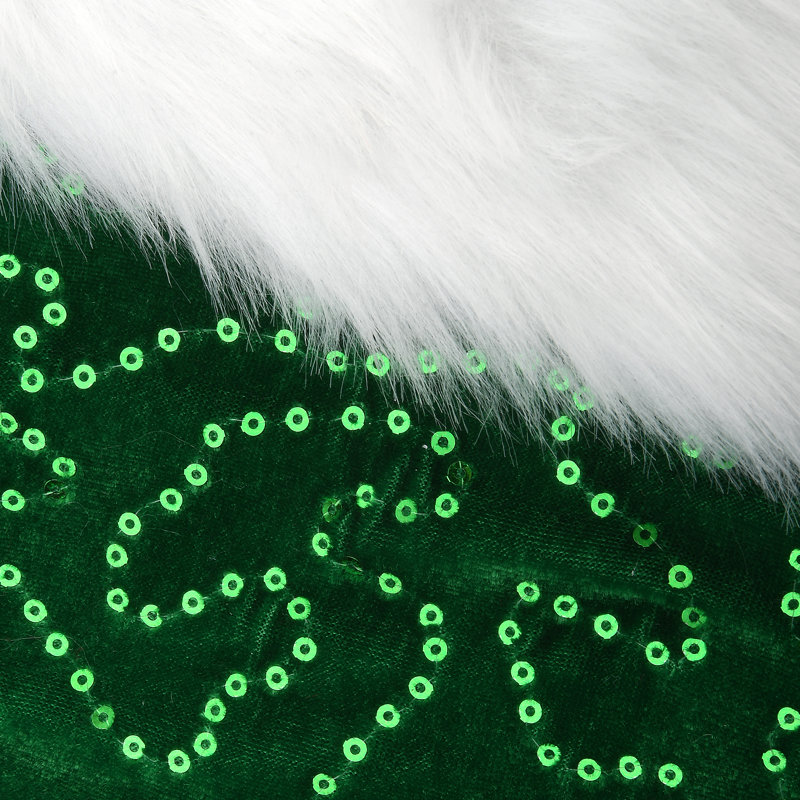 Chaussette de Noël style bouffon The Holiday Aisle®, Vert