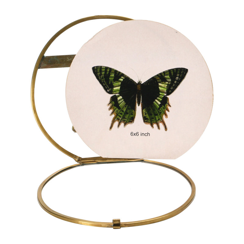 Lily May Gold Metal Single Picture Frame with Glass Protector