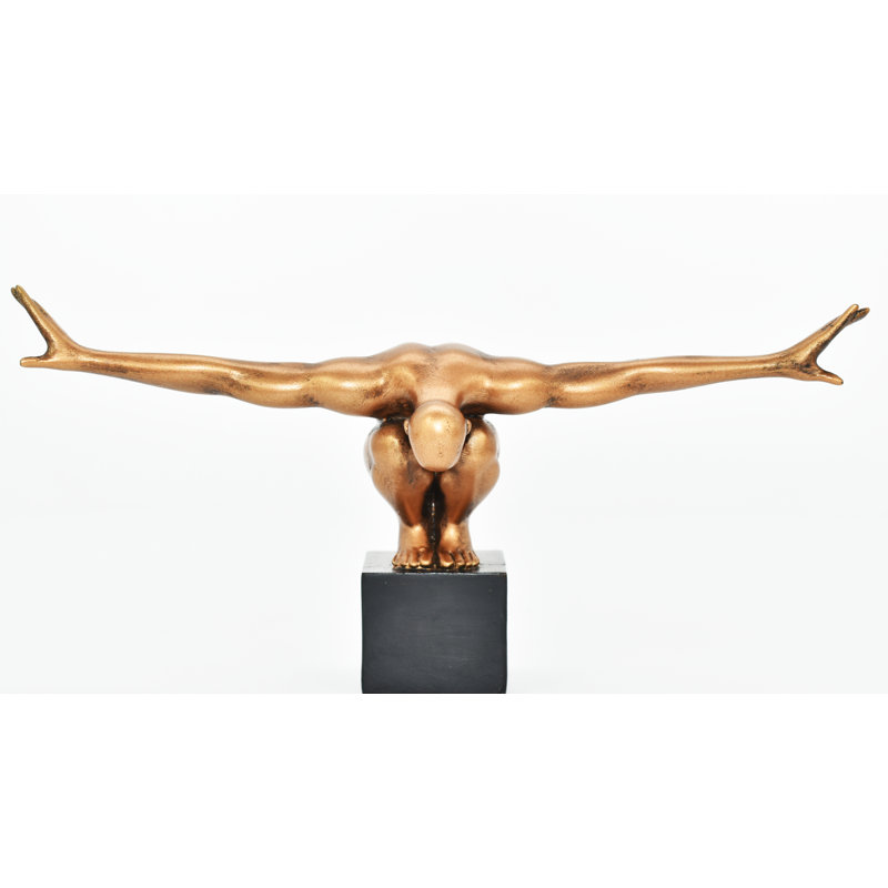 Adam & Friends Home Decor Take-A-Bow Man Sculpture | 1-Piece, Bronze