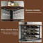 Open Shelving Wine Bottle Rack Brown