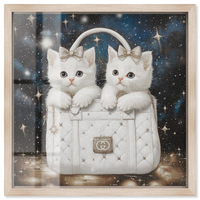«Constellation Kittens Purse Shadowbox Print» par Art Remedy