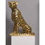 Figurine luxueuse et luxueuse en résine léopard