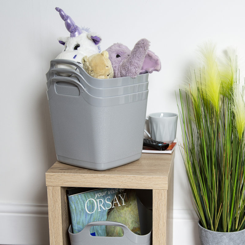 Wham Flexi-Store 8L Square Tub Graduated Cool Grey