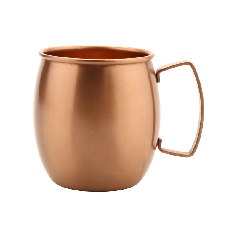 GET CPRMUG-01 Tasses en cuivre pour Moscow Mule, finition brossée